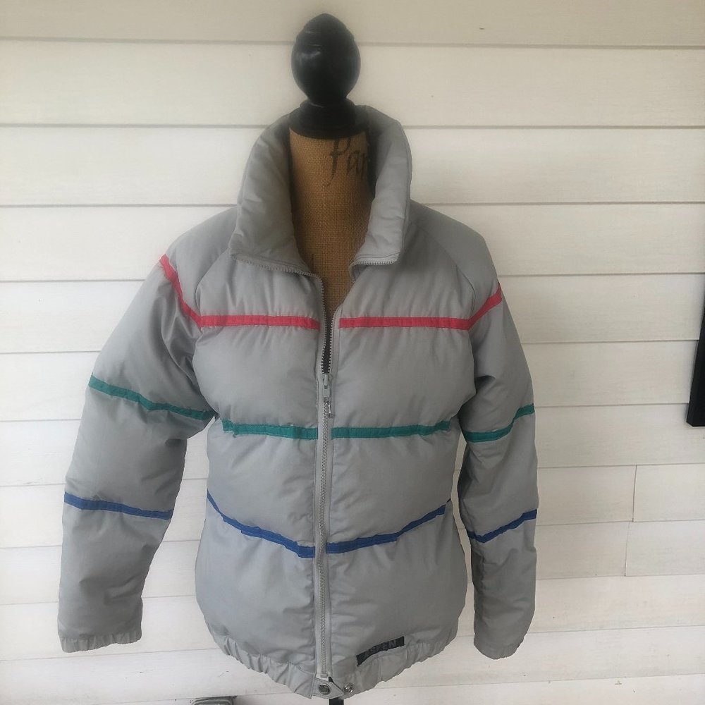 Vintage/retro puffy down ski jacket